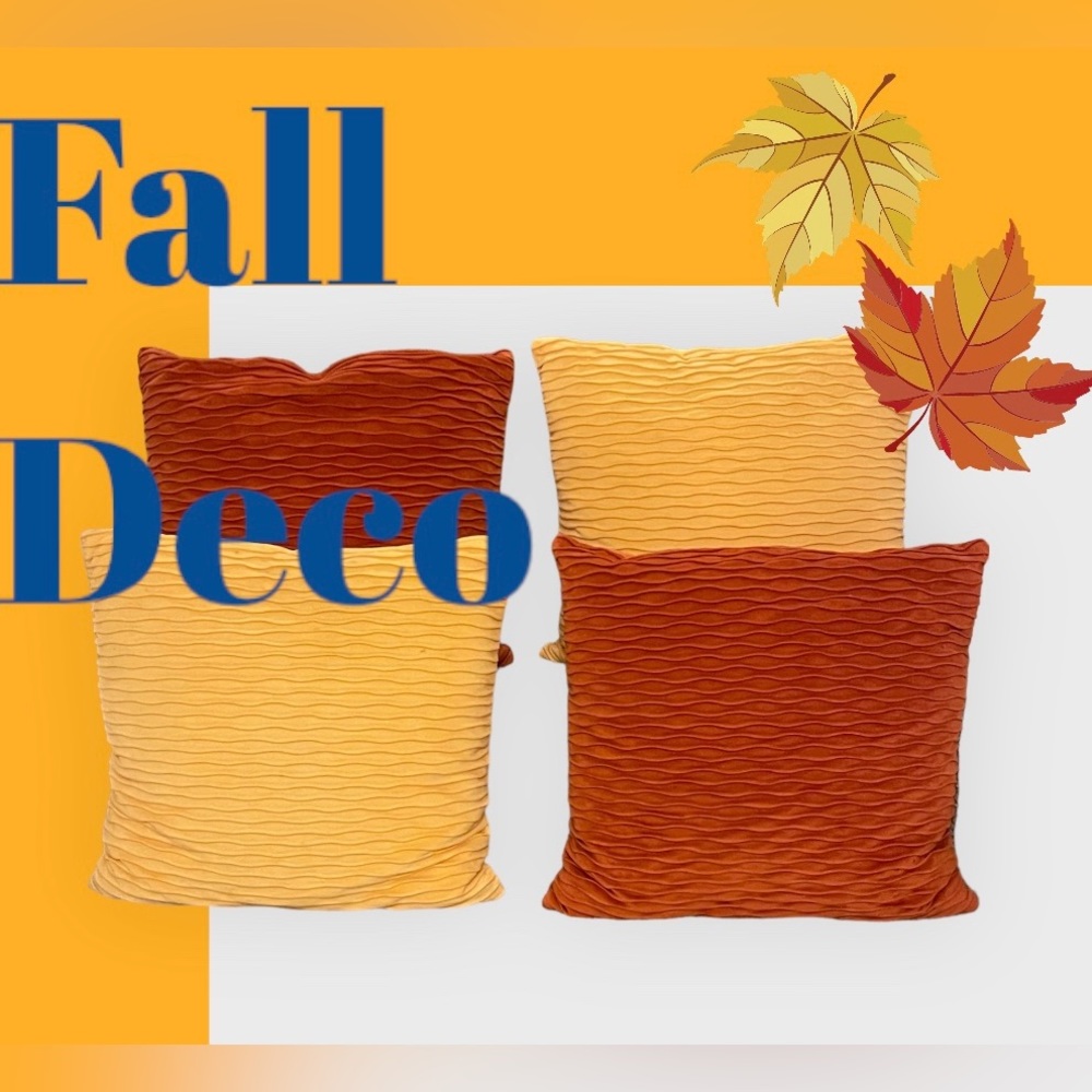 4 Fall Season accent pillows